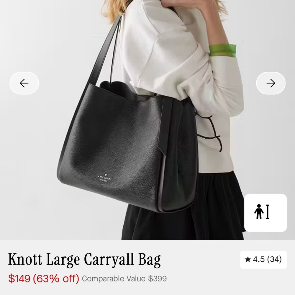 Kate Spade Black Leather Shoulder Bag - Picture 5 of 5